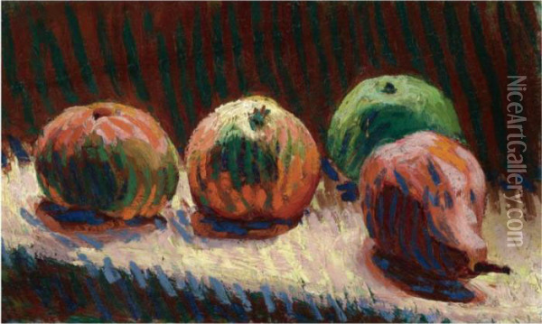 Apples And Pear Oil Painting - Roderic O'Conor