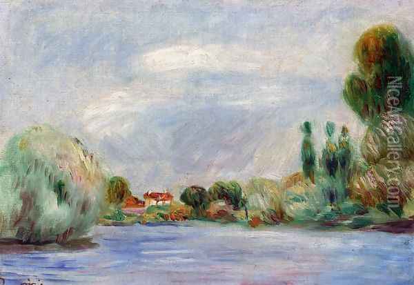House on the River Oil Painting - Pierre Auguste Renoir