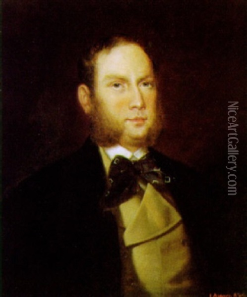 Portrat Ferdinand Munsch Oil Painting - Joseph Mathaeus Aigner