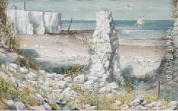 A Cove On The Shore Oil Painting - Cecil Gordon Lawson