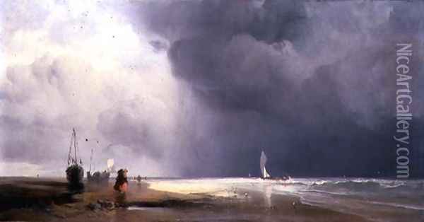 North Beach, Great Yarmouth Oil Painting - Henry Bright