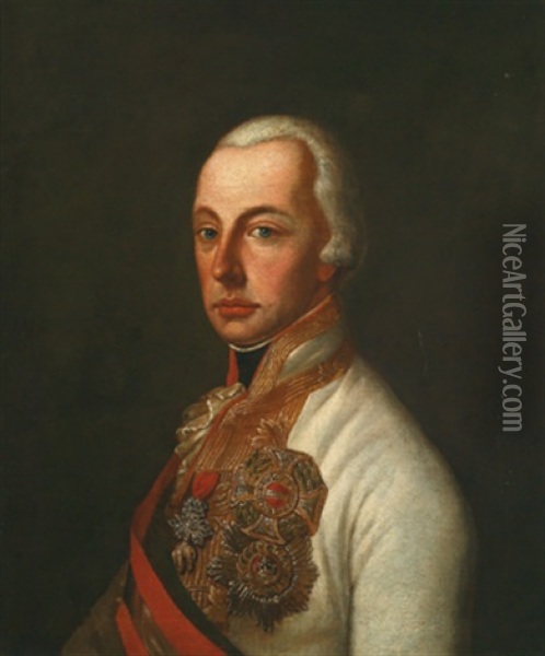 Bildnis Kaiser Josef Ii. Oil Painting - Joseph Hickel
