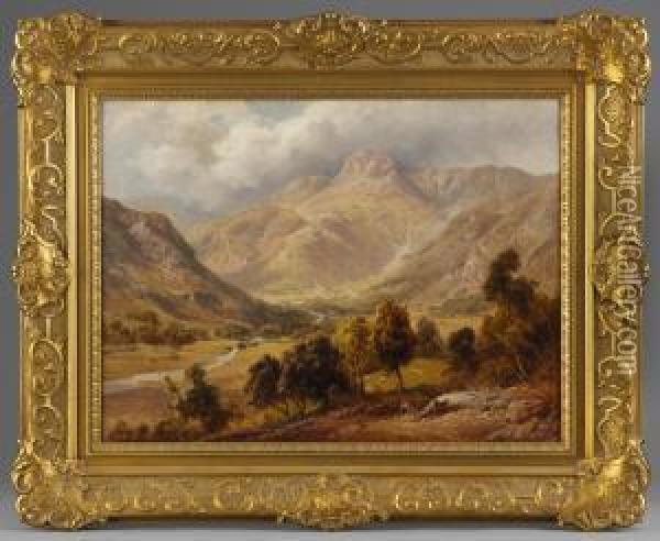 Langdale Pikes Oil Painting - Edward Henry Holder