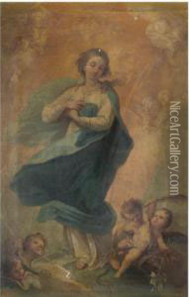The Immaculate Conception Oil Painting - Francisco Bayeu Y Subias