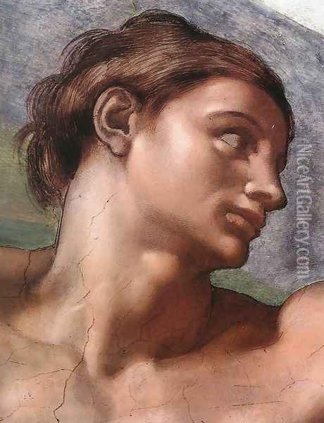 Creation of Adam (detail) Oil Painting - Michelangelo Buonarroti