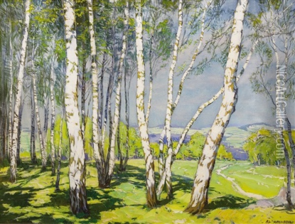 Brezovy Haj Oil Painting - Alois Kalvoda