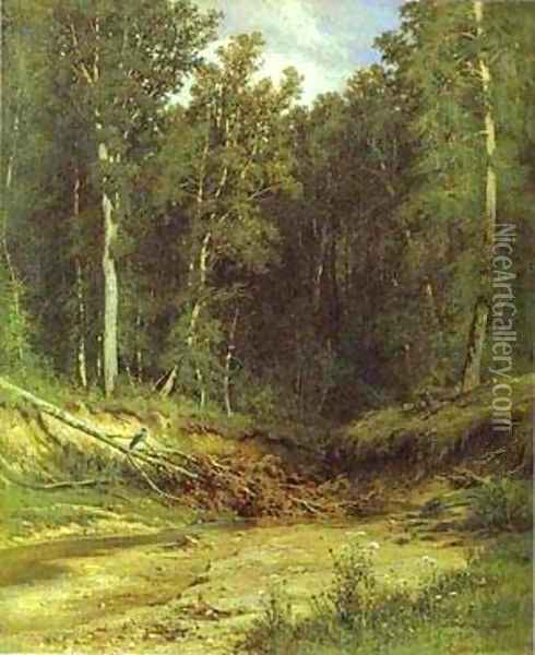 Forest Stream 1874 Oil Painting - Ivan Shishkin