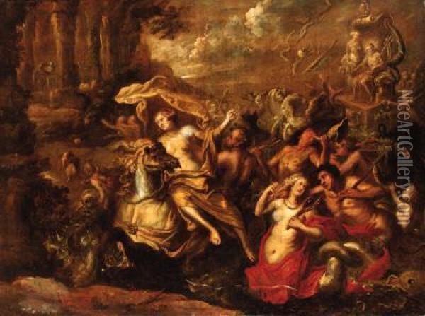 The Wedding Of Neptune And Amphitrite Oil Painting - Cornelis I Schut