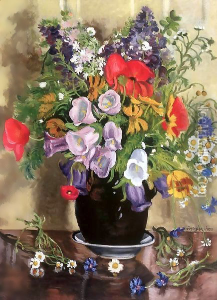 Flower Still-life 1953 Oil Painting - George Loftus Noyes