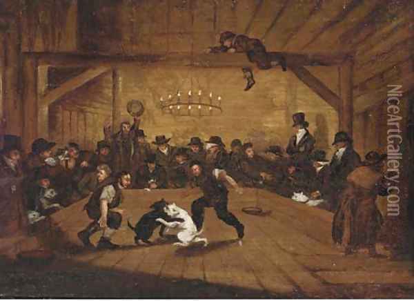 The dog-fight Oil Painting - Henry Thomas Alken