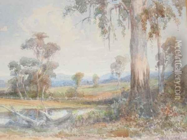 Yarra Glen Oil Painting - Charles S. Bennett