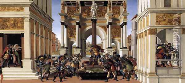 The Story of Lucretia 1496-1504 Oil Painting - Sandro Botticelli