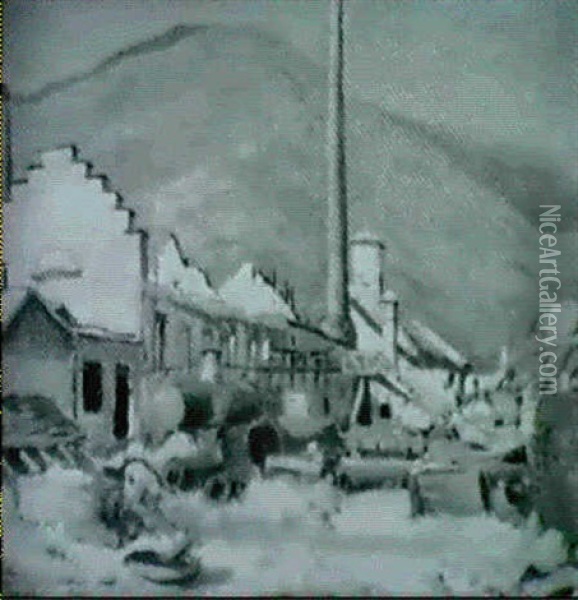 Ruines De L'usine Scheurrer-kestner Oil Painting - Paul Madeline