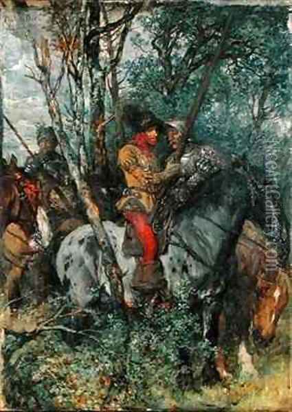 In Ambush Oil Painting - Wilhelm Von Diez
