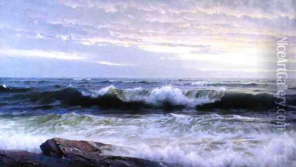 After a Stormy Day Oil Painting - William Trost Richards