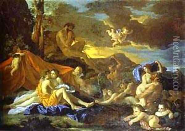 The Battle Of Joshua With Amalekites 1625 Oil Painting - Nicolas Poussin