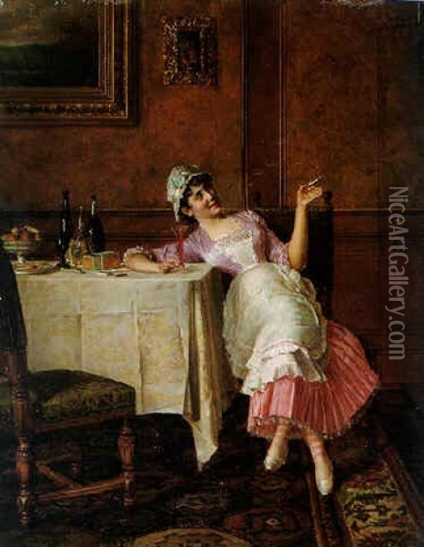 When The Master Is Away Oil Painting - Isidor Kaufmann