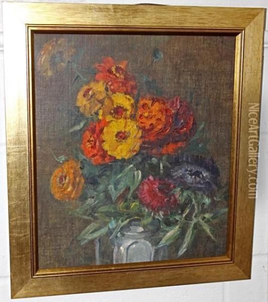 Flowerpiece Oil Painting - Lily Blatherwick