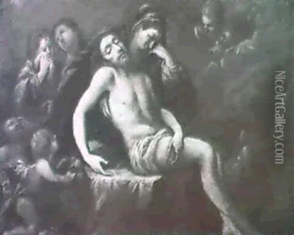 Compianto Sul Cristo Morto Oil Painting - Carlo Francesco Nuvolone