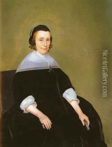 Portrait Of A Lady Oil Painting - Gerard Ter Borch