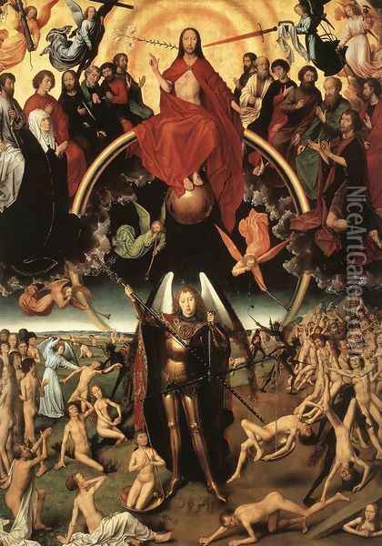 Last Judgment Triptych (central) 1467-71 Oil Painting - Hans Memling