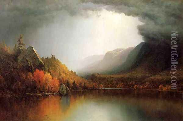 A Coming Storm Oil Painting - Sanford Robinson Gifford