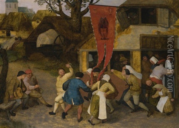 A Village Kermesse Oil Painting - Pieter Bruegel the Elder