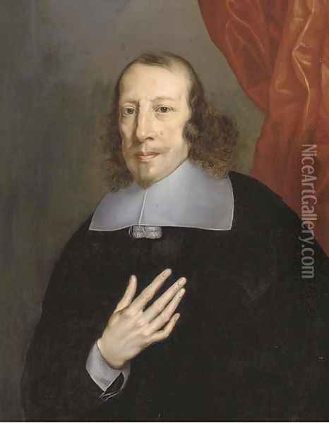 Portrait of a cleric Oil Painting - Philippe de Champaigne