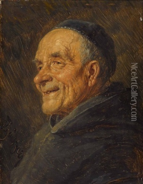 Bildnis Eines Monchs Oil Painting - Eduard von Gruetzner