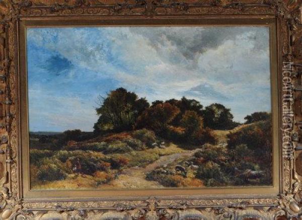 The Path Across Aln Common Oil Painting - Sidney Richard Percy