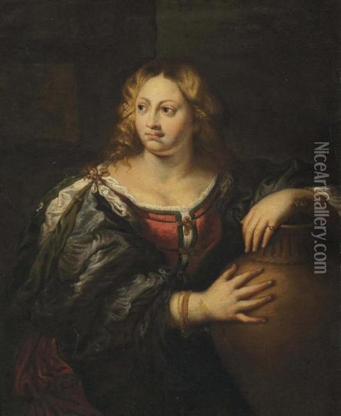 Portrait Of A Lady Oil Painting - Peter Paul Rubens