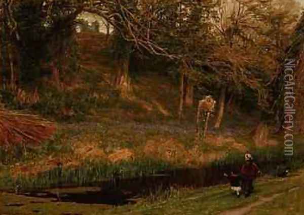 Pleasant Land Oil Painting - Albert Goodwin