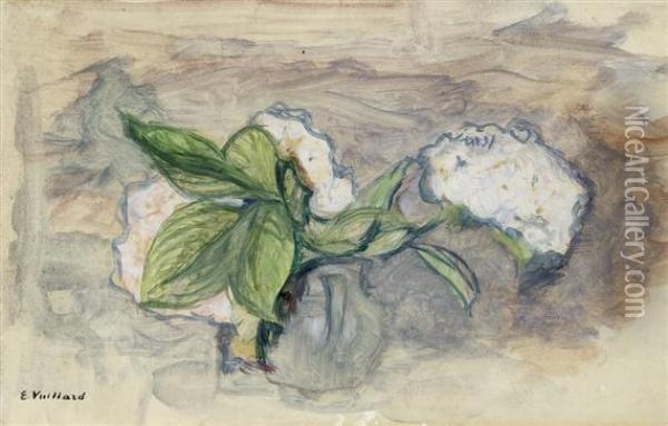Petite Etude De Fleurs Oil Painting - Jean-Edouard Vuillard