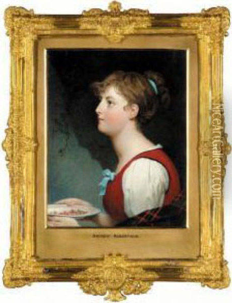 Portrait Of Jenny Robertson Oil Painting - Andrew Robertson