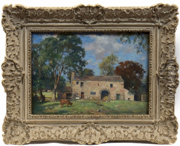 The Old Farmhouse Oil Painting - James Whitelaw Hamilton