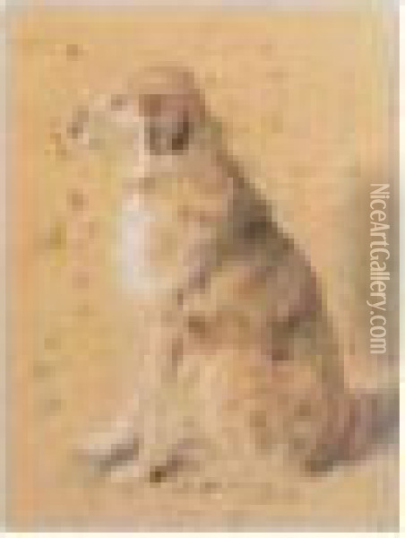 A Dog Oil Painting - Landseer, Sir Edwin
