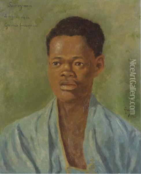 Portrait De Souleyman Oil Painting - Theodore Haas