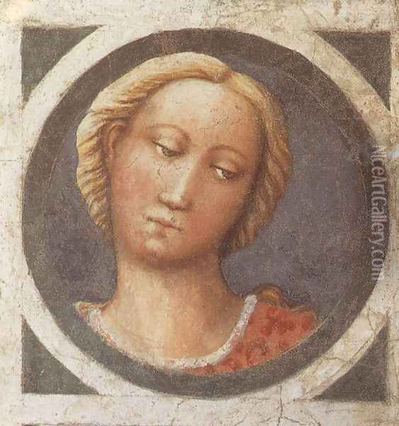 Medallion 1426-27 Oil Painting - Tommaso Masolino (da Panicale)