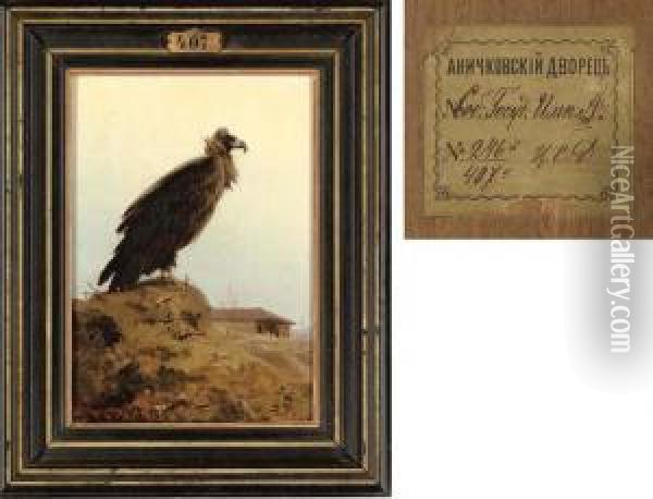 A Cinereous Vulture In Balkan Lands Oil Painting - Vasily Polenov