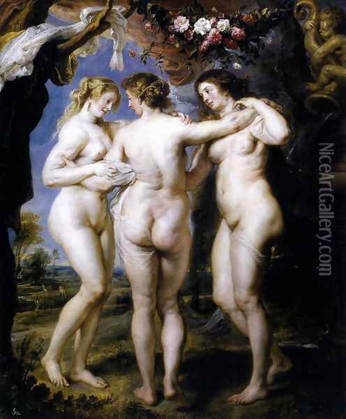 The Three Graces 1639 Oil Painting - Peter Paul Rubens