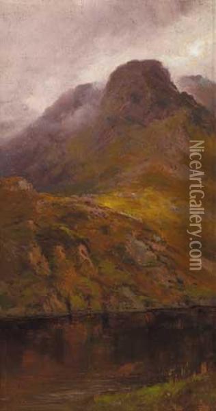 Mountain Lake Oil Painting - Alexander Williams