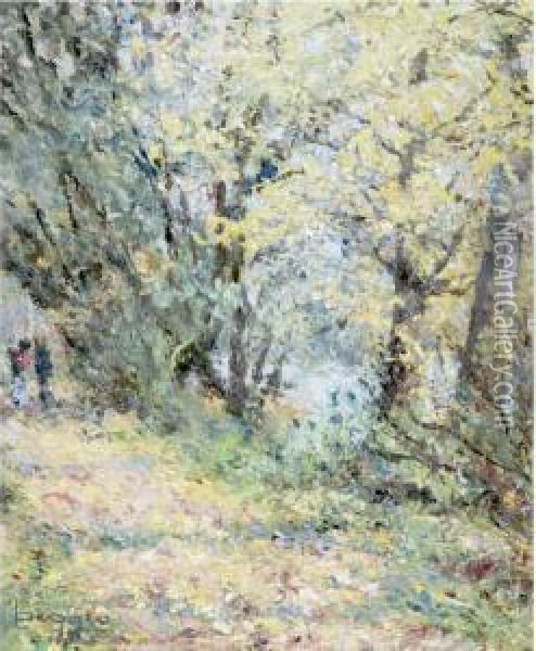 Chemin Au Bord De L'oise Oil Painting - Emilio Boggio