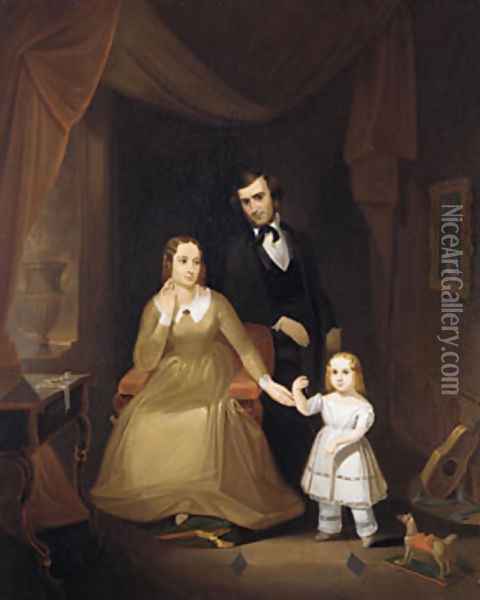 The Williamson Family Oil Painting - John Mix Stanley