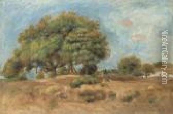 Les Arbres, Automne Oil Painting - Pierre Auguste Renoir