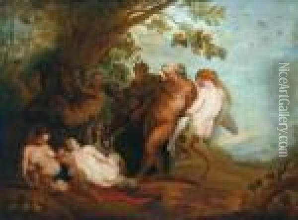 Baccanale Oil Painting - Peter Paul Rubens