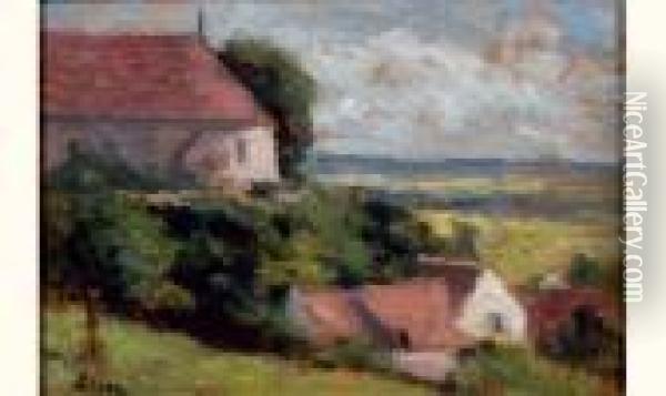 Rolleboise, L'eglise Oil Painting - Maximilien Luce