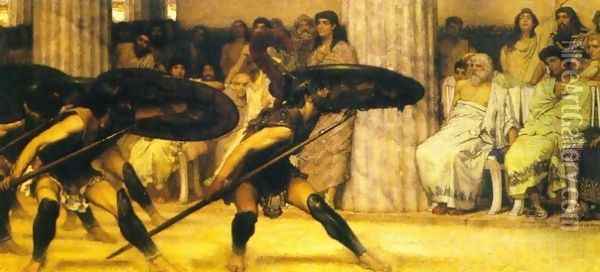 The Pyrrhic Dance Oil Painting - Sir Lawrence Alma-Tadema