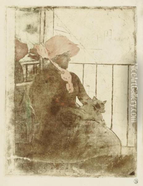 On The Balcony (b. 120) Oil Painting - Mary Cassatt