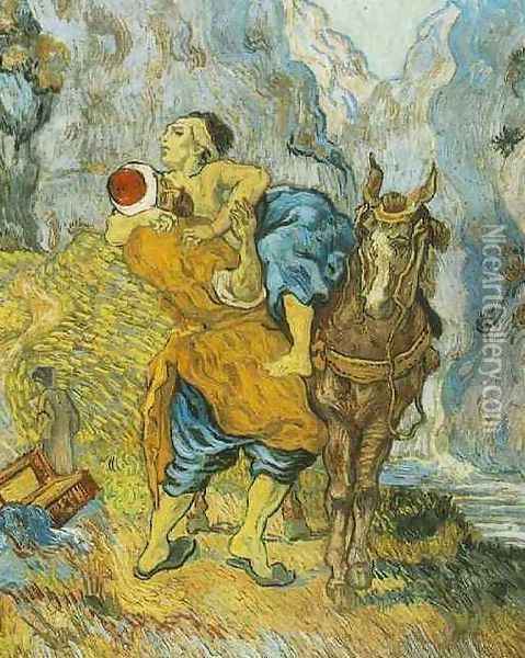 The Good Samaritan (after Delacroix) Oil Painting - Vincent Van Gogh