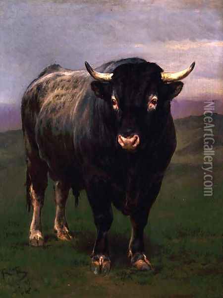The Black Bull Oil Painting - Rosa Bonheur